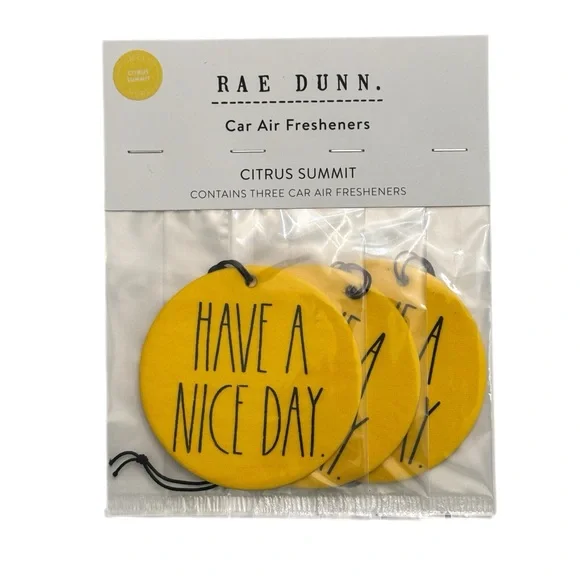 Rae Dunn Citrus Summit Car Air Fresheners 2 packs, 3 per pack - Picture 2 of 2